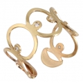 Ring gold K14 "Circles"