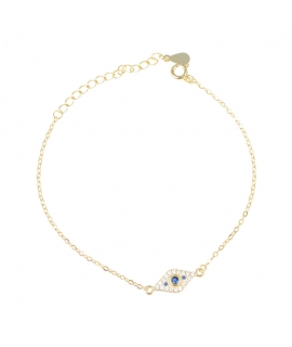 Necklace Silver 925° 'Eye'