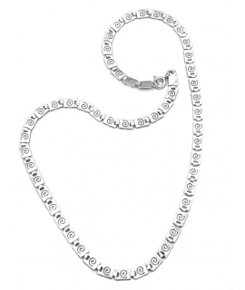 Necklace Silver Heart shiny