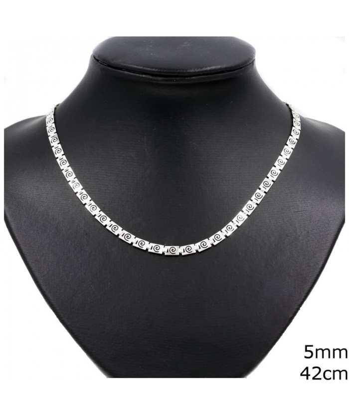 Necklace Silver Heart shiny