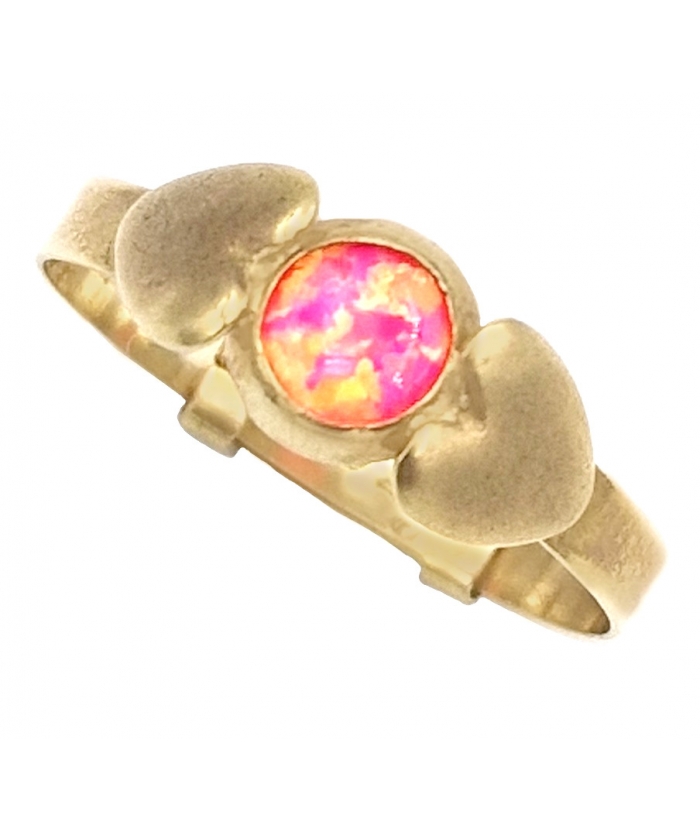 Children's  Ring Gold K14 'Hearts'