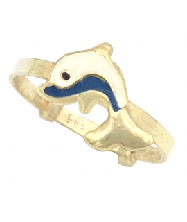 Children's  Ring Gold K14 'Dolphin'
