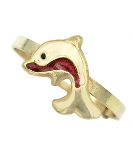 Children's  Ring Gold K14 'Dolphin'