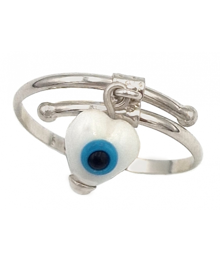 Children Ring whitegold K14 'Heart'