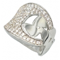 Ring white-gold Flower