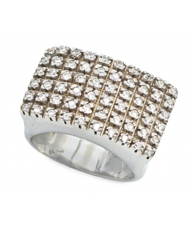 Ring white-gold zircons on line