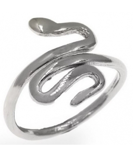 Δαχτυλίδι Ασημένιο 925° Φίδι, ανοιγόμενο