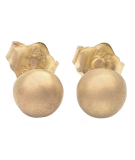 Earrings gold K14 Satin