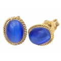 Earrings children Gold Lapis