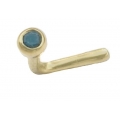 Nose Earrings Gold K18 with blue Topaz 3mm