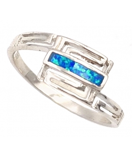 Ring Silver Spira blue opal