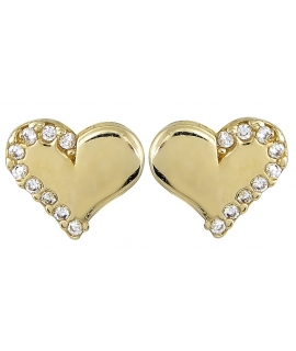 Earrings gold K14 "Hearts"