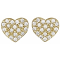 Earrings gold K14 Hearts
