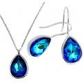 Necklace Silver "Synthetic Topaz"
