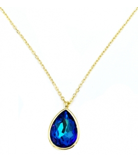 Necklace Silver "Synthetic Topaz"