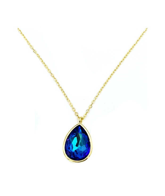 Necklace Silver "Synthetic Topaz"