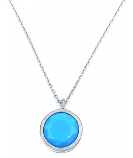 Necklace Silver "Synthetic Topaz"