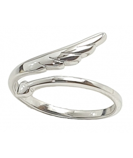 Ring Silver 925° "leaf and heart"