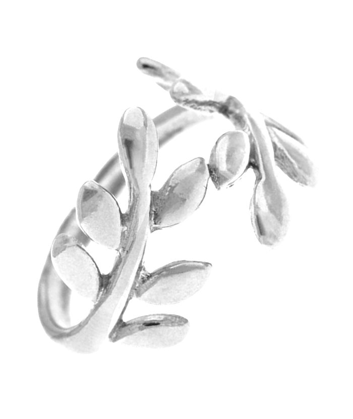 Ring Silver 925° "Leafs"