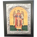 Εικόνα Ασημένια 925° Παναγία Oδηγήτρια 23x28cm ΚΩΔ.105