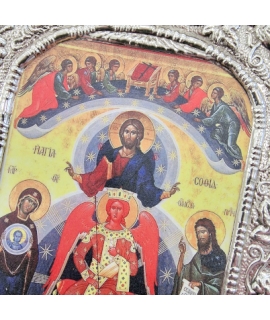 Εικόνα Ασημένια 925° Άγία Σοφία 19x24cm 2