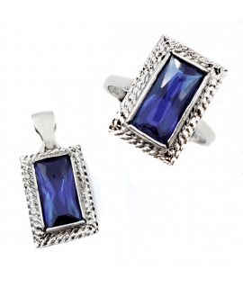 Set Silver 925° Ring and motif