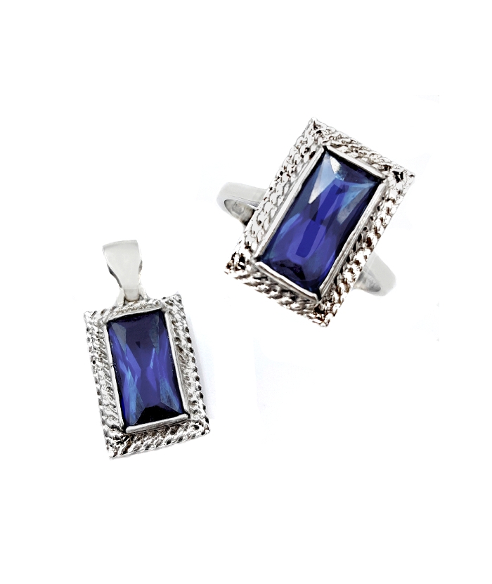 Set Silver 925° Ring and motif