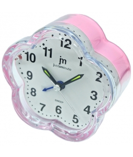 Alarm Clock JM Pink Silent JA7049 Fiore 2