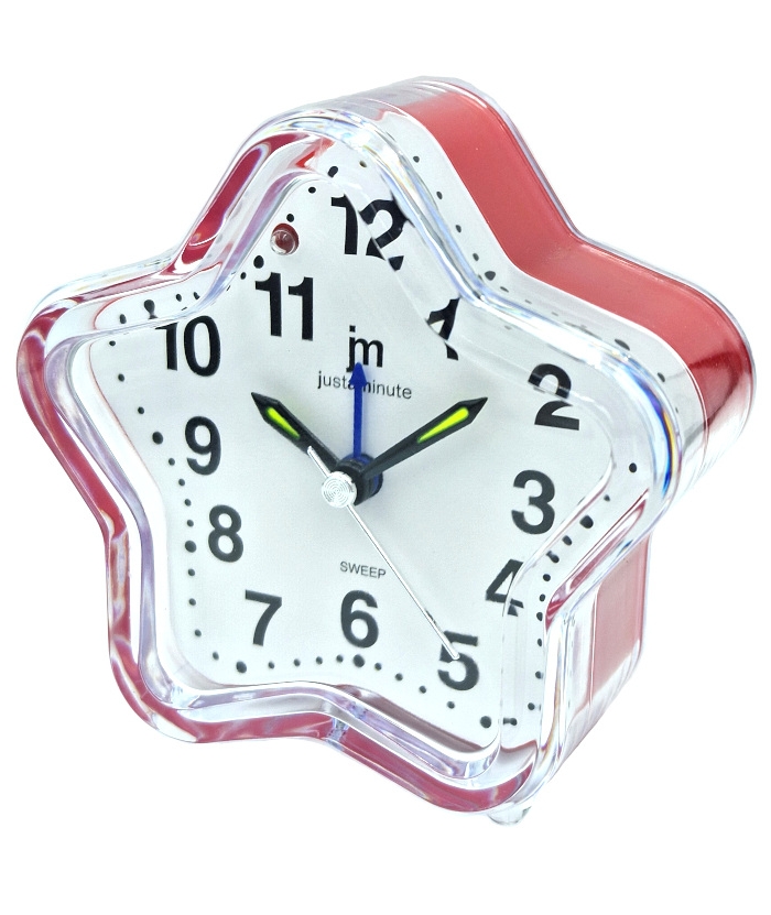Alarm Clock JM Pink Silent JA7049 Fiore