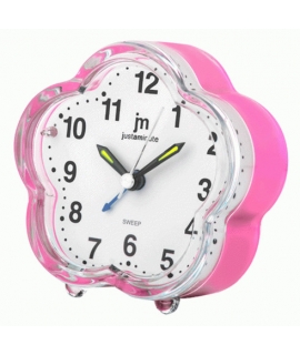 Alarm Clock JM Pink Silent JA7049 Fiore