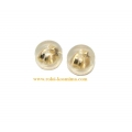 Earrings gold K14 Pink heart