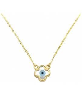 Necklace Gold K14 eye