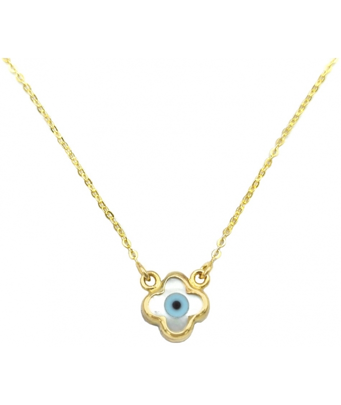 Necklace Gold K14 eye