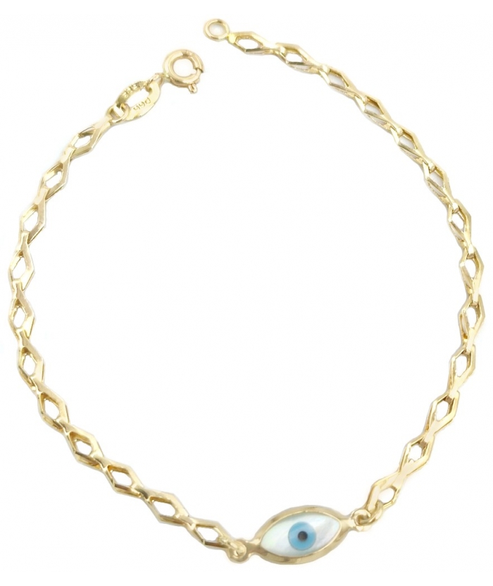 Bracelet Gold Κ14 Eye