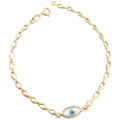 Bracelet Gold Κ14 Eye