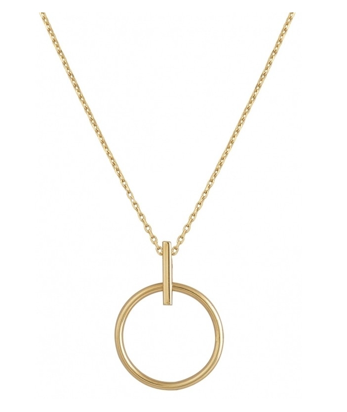 Necklace Gold K14 Circle