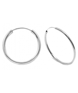 Earrings hoop Silver Classic XL