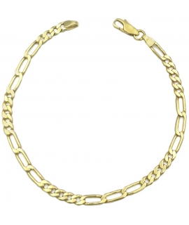 Bracelet gold K14 Figaro