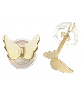 Earrings gold K14 Wings