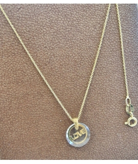 Necklace Silver 'Target' rosegold 2