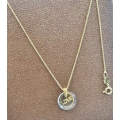 Necklace Silver 'Target' rosegold
