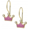 Earrings children Gold K9 Crowns