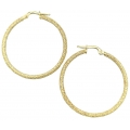 Earrings hoop gold K14 35mm