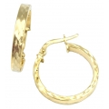 Earrings hoop gold K9
