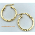 Earrings hoop gold K9