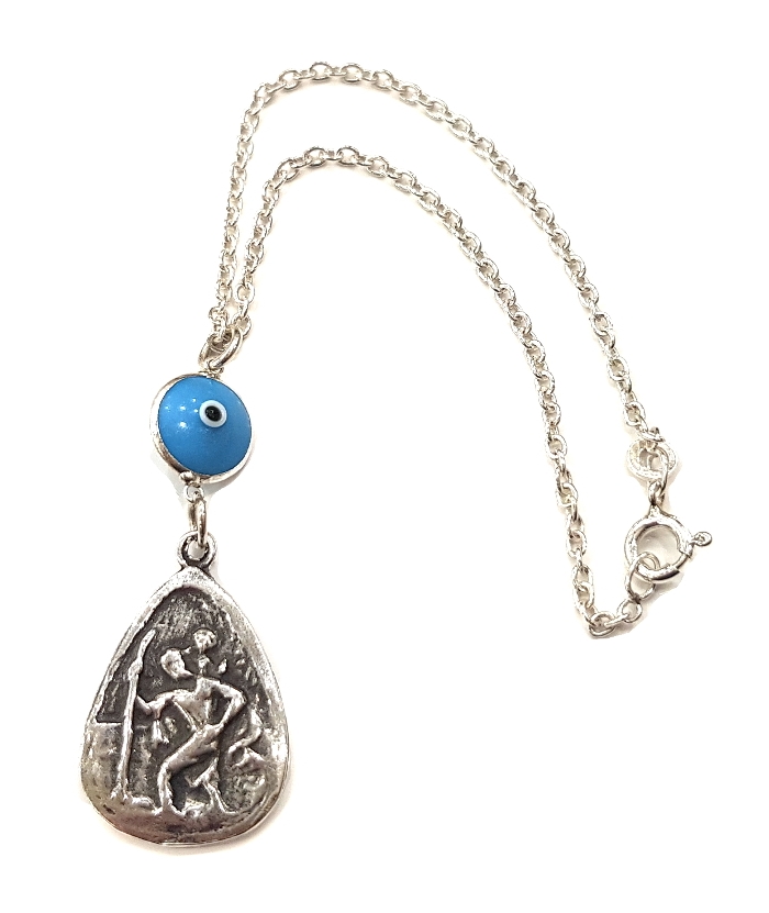 Car Amulet Silver 925° "Saint Christopher"