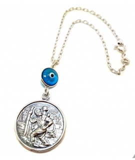 Car Amulet Silver 925° "Saint Christopher"