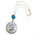 Car Amulet Silver 925° "Saint Christopher"