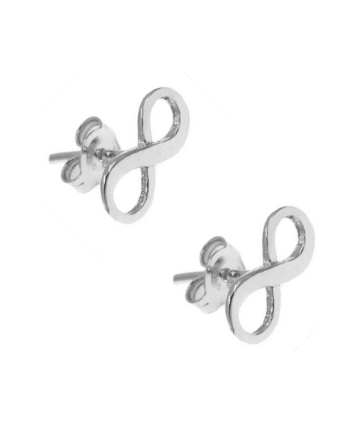 Earrings Silver 925° 'Infinity' Rosegold ASS925-0074