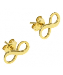 Earrings Silver 925° 'Infinity' Rosegold ASS925-0074